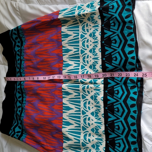 Tracy Reese red, purple, blue, & white skirt. - Picture 6 of 8